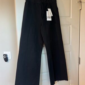 Zara Black Wide-Leg Pants